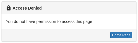 Screenshot: Access Denied