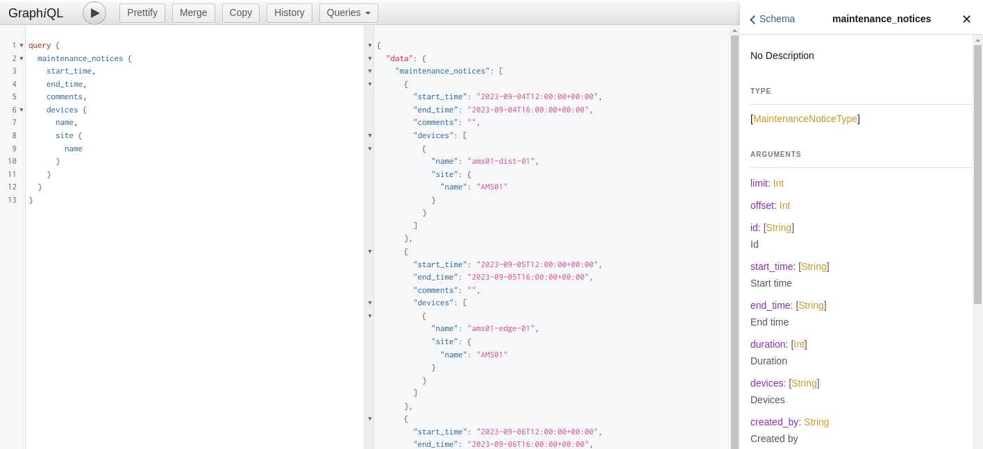 Screenshot: GraphQL Interactive