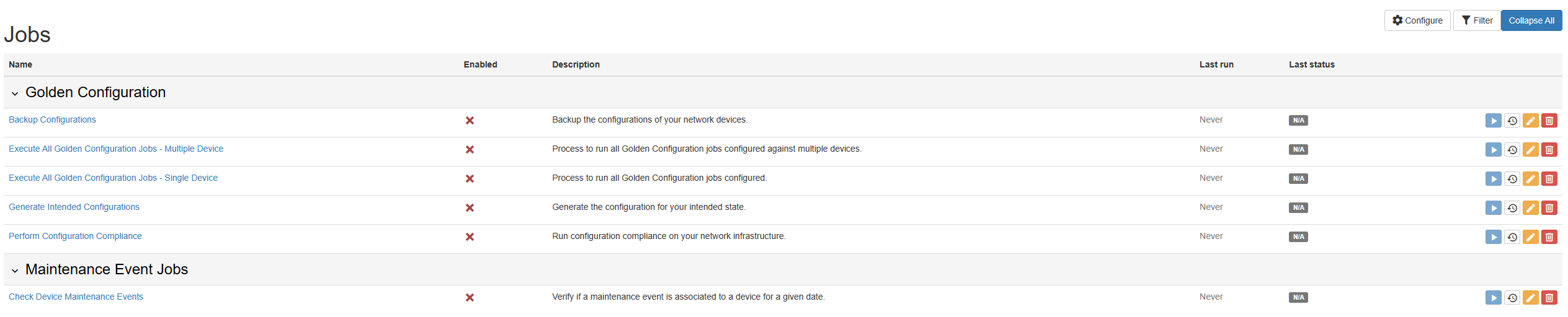Screenshot: Event-jobs