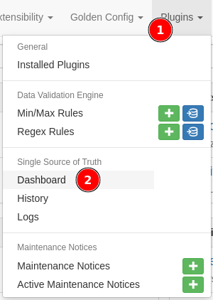Screenshot: Installed Plugins Menu